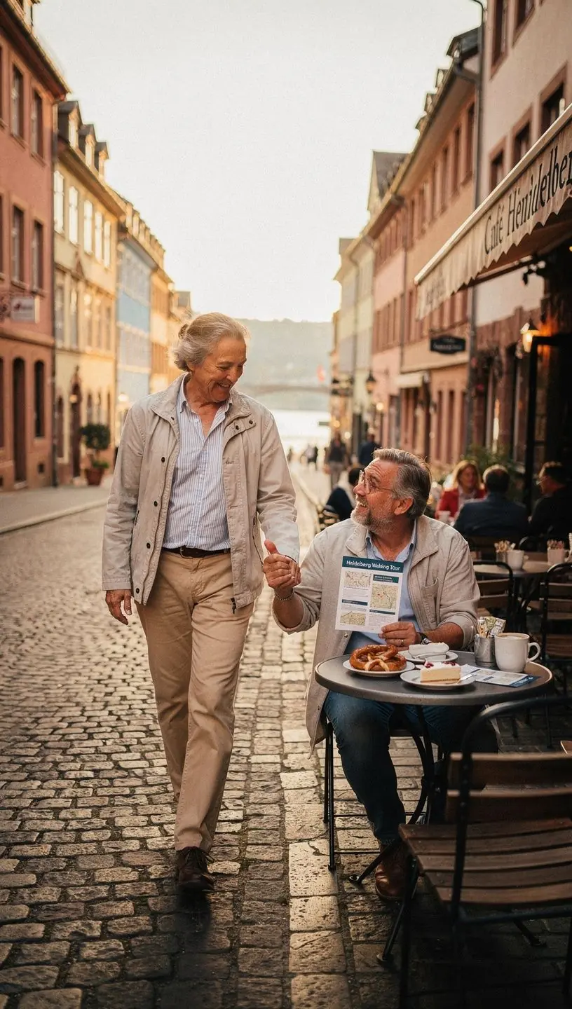 Ein gemütliches Café an einer charmanten Landstraße, ideal für eine Pause während der Reise.